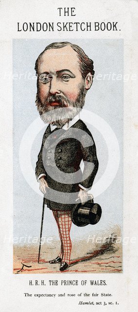 Albert Edward, Prince of Wales, 1874.Artist: Faustin