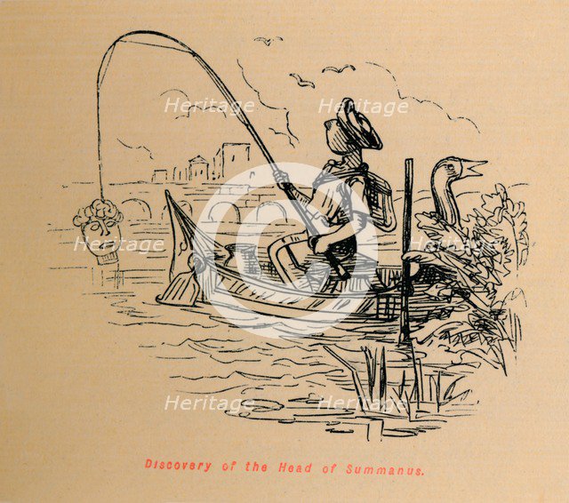 'Discovery of the Head of Summanus', 1852. Artist: John Leech.