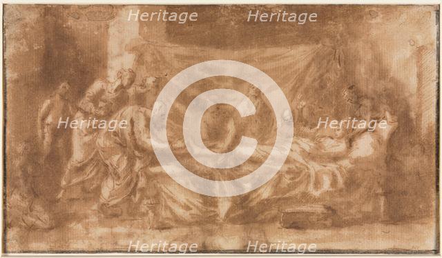 Extreme Unction (recto), 1643-1644. Creator: Nicolas Poussin (French, 1594-1665).