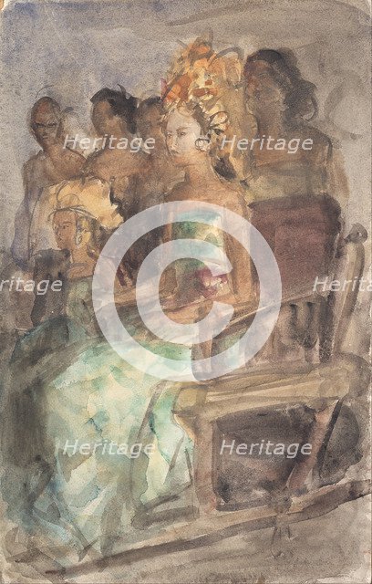 Indonesian princess, 1890. Artist: Israëls, Isaac (1865-1934)