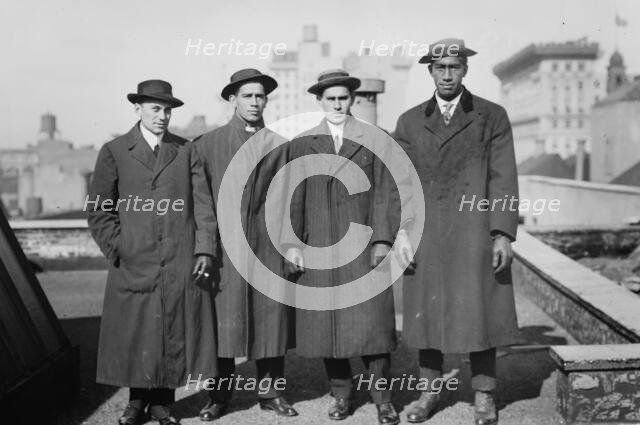 Lew G. Henderson; Vincent Genoves; E.K. Miller; and Duke P. Kahanamoku, 1912. Creator: Bain News Service.