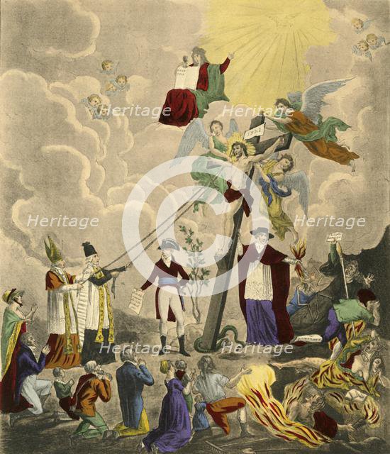 'Rétablissement du culte catholique', 1802, (1921). Creator: Thomas-Charles Naudet.
