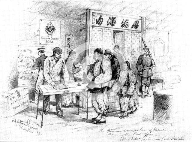 The Chinese Question:...German Occupation of Kiao-Chau...special artist, Mr. Melton Prior..., 1898. Creator: Unknown.