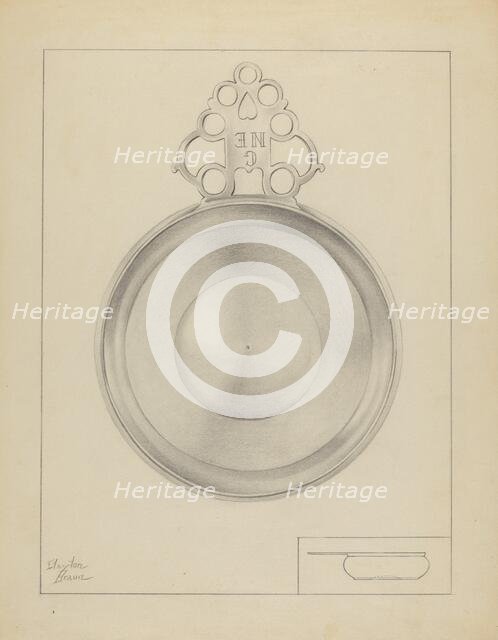 Silver Porringer, c. 1936. Creator: Clayton Braun.