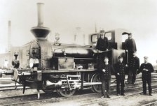 Steam engine no 9, Landskrona, Sweden, 1902. Artist: Unknown