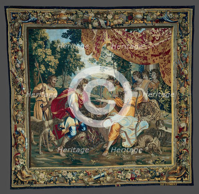 The Offering of the Boar's Head, from The Story of Meleager and Atalanta, Brussels, 1673/86. Creator: Unknown.