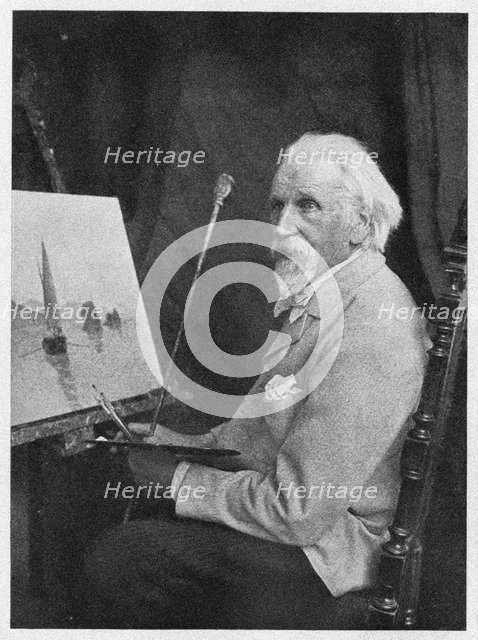 Portrait of the painter Lev Lagorio (1828-1905), 1900s.