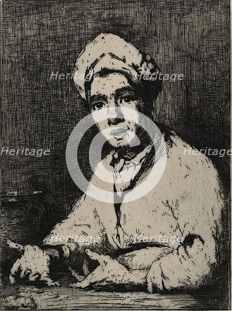 The Cook's Recipe, 1878. Creator: Theodule Ribot.