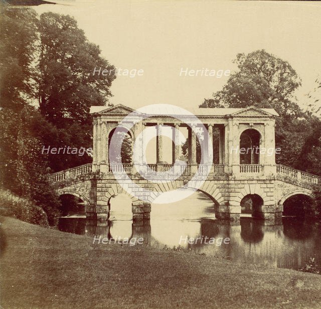 Wilton House with Palladian Bridge by Morris, 1850s. Creator: Unknown.