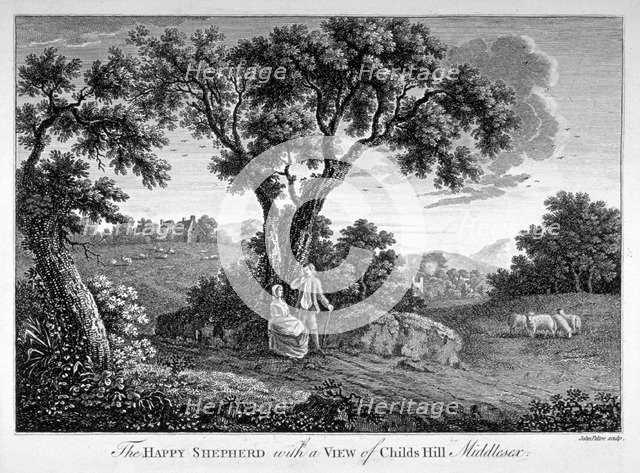 Childs Hill, Hampstead Heath, London, 1786. Artist: John Peltro