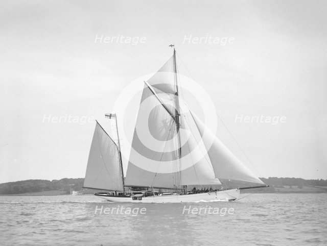 The 96 ft ketch 'Julnar', 1911. Creator: Kirk & Sons of Cowes.