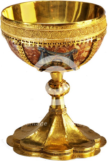 Chalice (Donation to the Trinity Sergius Monastery by Vasily II, Grand Prince of Moscow (Vasily the Blind), 1439. Artist: Fomin, Ivan (active Early 15th cen.)