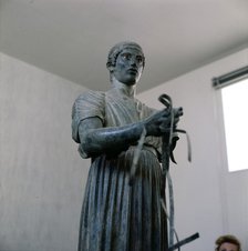 The Charioteer Bronze, Delphi, Greece, c475BC-470 BC. Artist: Unknown.