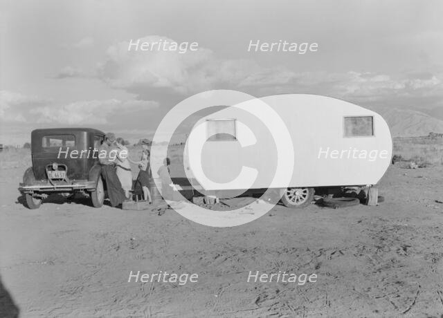 Migratory family from Louisiana on Works Progress Administration (WPA), California, 1938. Creator: Dorothea Lange.