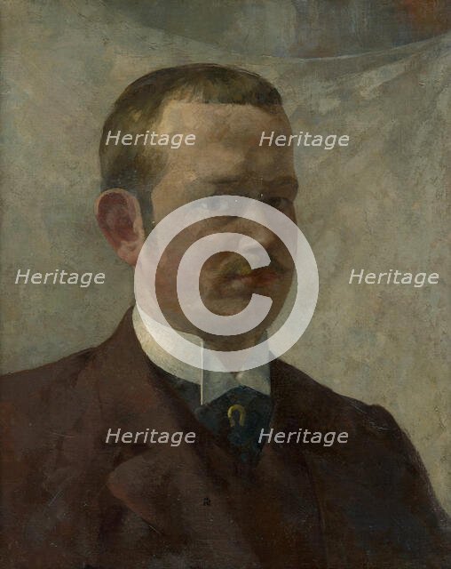 Self-portrait, 1890-1898. Creator: Akos von Aranyossy.