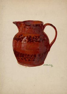 Pitcher, 1936. Creator: Eugene Shellady.