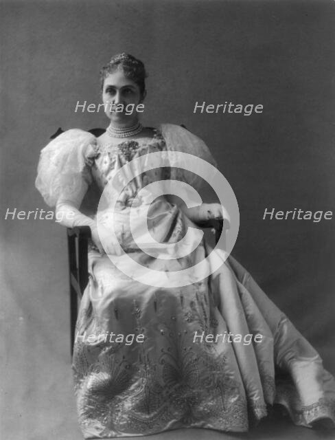 Phoebe (Apperson) Hearst, 1842-1919, c1895. Creator: Frances Benjamin Johnston.