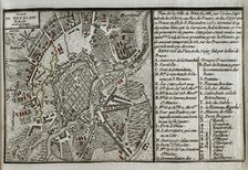 Seven Years War (1756-1763): Map of Breslau and the siege to which it was subjected, 1765. Creator: Jean de Beaurain.