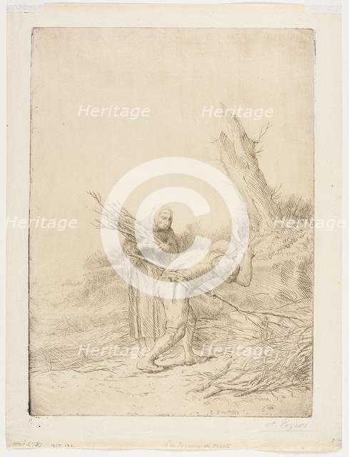 Les Faiseurs de fagots. Creator: Alphonse Legros (French, 1837-1911).