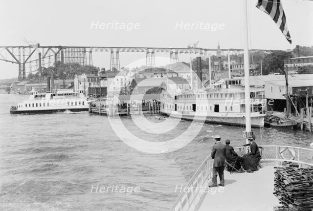 Steamer landings, Poughkeepsie, N.Y., c1908. Creator: Unknown.