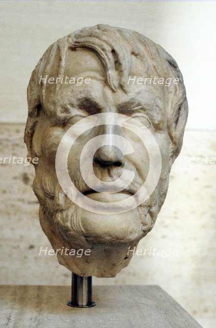 Bust of Marcus Annaeus Seneca, 'the Elder' (c55 BC-40 AD), Roman Rhetorician, c1st century. Artist: Unknown