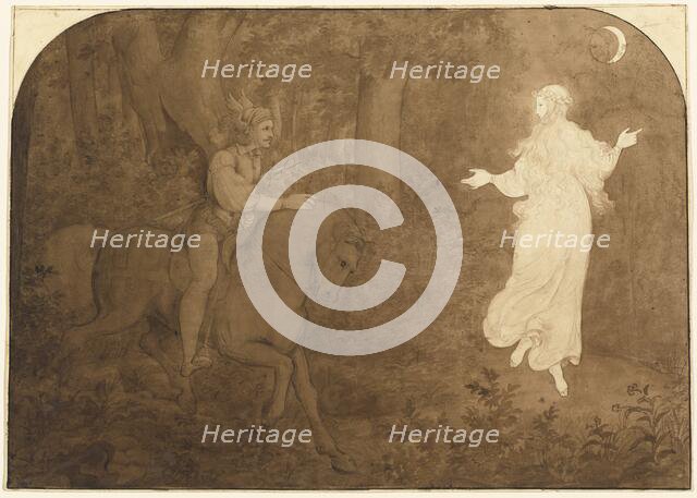 The Apparition in the Forest, 1823. Creator: Moritz von Schwind.