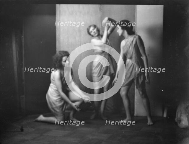 Elizabeth Duncan dancers and children, 1931 Creator: Arnold Genthe.