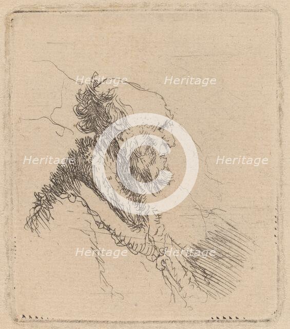 Bald Old Man with a Short Beard in Profile, c. 1635. Creator: Rembrandt Harmensz van Rijn.
