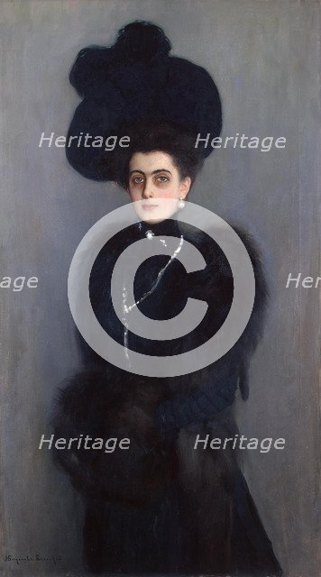 Portrait of Countess Maria Pavlovna Abamelik-Lazareva (1876-1955), née Demidova, Princess San Donato Artist: Bogdanov-Belsky, Nikolai Petrovich (1868-1945)