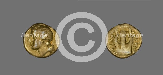 Coin Depicting the God Apollo, about 357-353 BCE. Creator: Unknown.