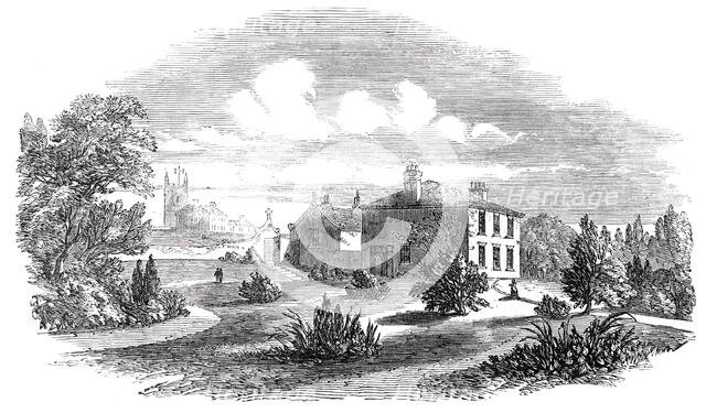 Church, Schools, and Vicarage of St. Just, Penwith, 1850. Creator: Unknown.