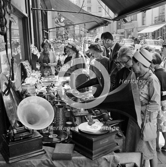 Street market, Portobello Road, London, 1962-1964. Artist: John Gay