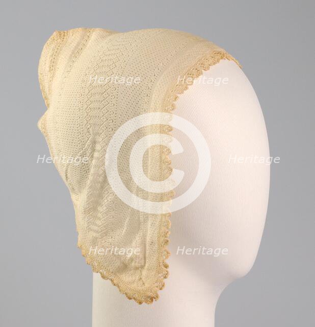 Nightcap, American, ca. 1850. Creator: Unknown.