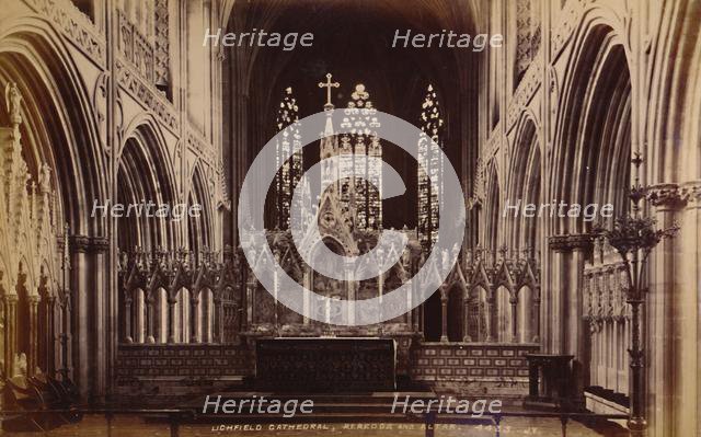 'Lichfield Cathedral, Reredos and Altar', 1929. Creator: Unknown.