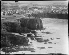 Tolcarne Beach, Newquay, Cornwall, c1930s. Creator: Arthur William Hobart.