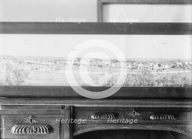 Aviation, Army - Flying Field, Fort Bliss, Texas; Wright Brothers' Plane, Type B, 1917. Creator: Harris & Ewing.