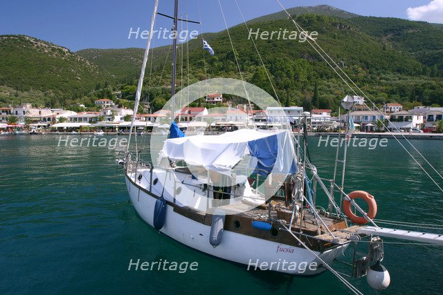 Yacht, Sami, Kefalonia, Greece