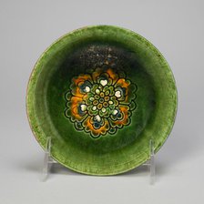 Shallow Dish with Rosette Design, Tang dynasty (618-907), first half of 8th century. Creator: Unknown.