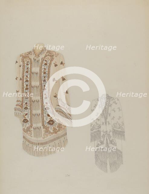 Opera Shoulder Wrap, c. 1937. Creator: Joseph L. Boyd.