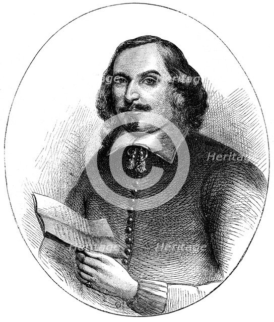 Edward Winslow, English Puritan American colonist, 17th century (c1880). Artist: Unknown