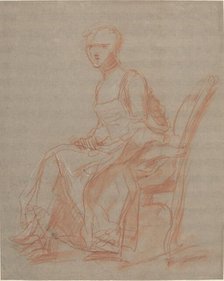 Seated Woman, possibly c. 1740. Creator: Unknown.