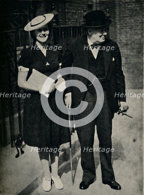 'Mary Churchill and Her Father', c1945. Creator: Unknown.