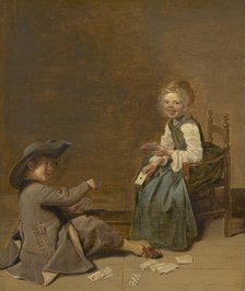 Children Playing Cards, 1631. Creator: Dirck Hals.