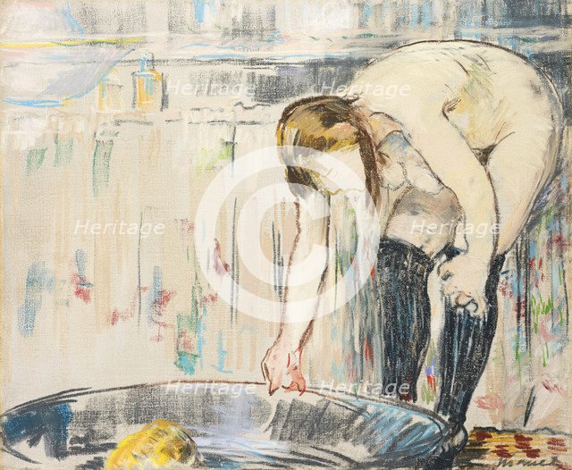 Femme au tub. Artist: Manet, Édouard (1832-1883)