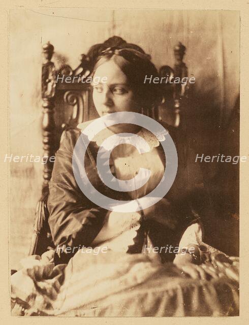 Madame Marie Benoist née Devéria, about 1850-1855. Creators: Achille Deveria, Théodule Deveria, Octave Benoist.