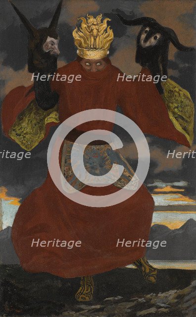 The Shaman, 1901. Artist: Schneider, Sascha (Karl Alexander) (1870-1927)