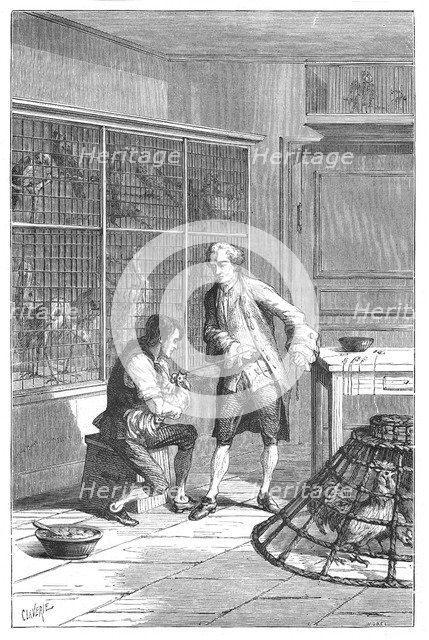 Lazaro Spallanzani, 18th century Italian naturalist and biologist, 1874. Artist: Unknown