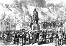 Unveiling the statue of John Bunyan, at Bedford, 1874. Creator: Unknown.