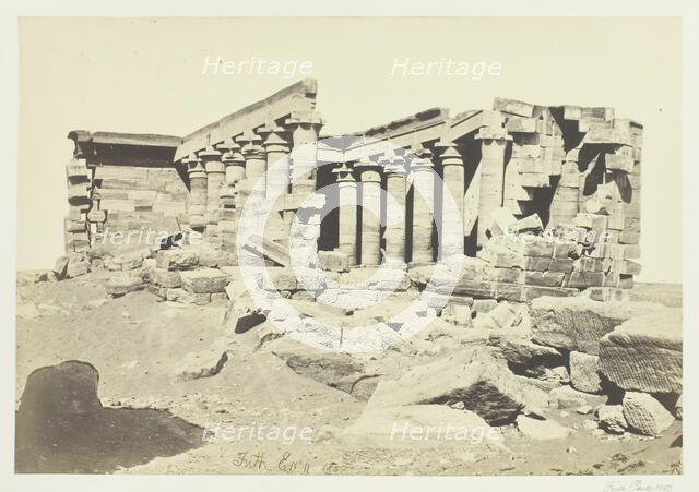 The Temple of Maharaka, Nubia, 1857. Creator: Francis Frith.