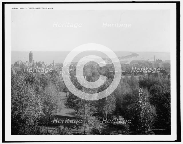 Duluth from Cascade Park, Minn., c1902. Creator: William H. Jackson.